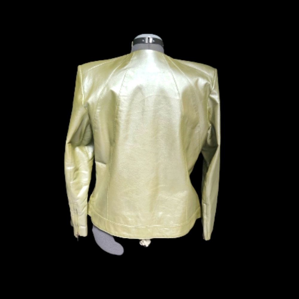 Iridescent Leather Jacket - Picture 2 of 6